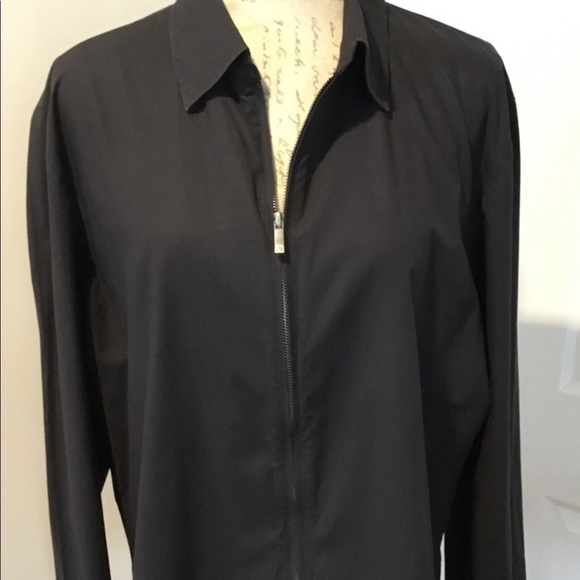 Armani Exchange  AX size large black jacket zip front with stretch - Picture 4 of 4